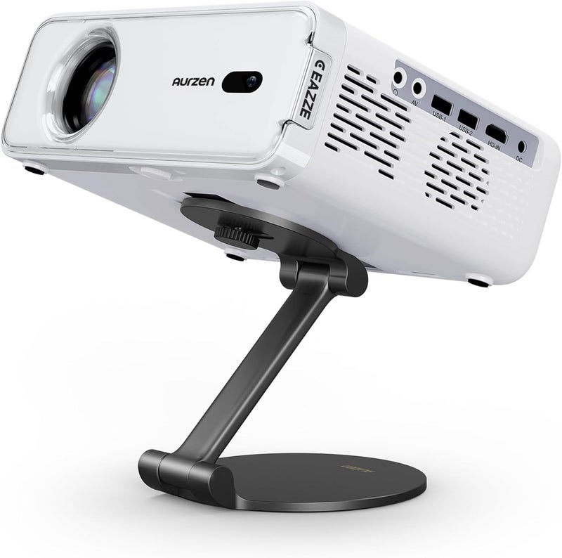 Aurzen Projector Foldable Stand, Ultra-Compact with Easy Setup, 180° Rotation, Compatible with TMY, HAPPRUN, Yaber, Epson & Most Projectors (¼-Inch Screw, Only Stand) - Image 1